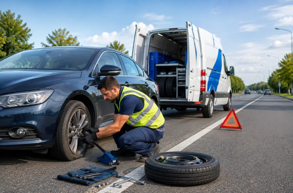Emergency tire service near Orlando