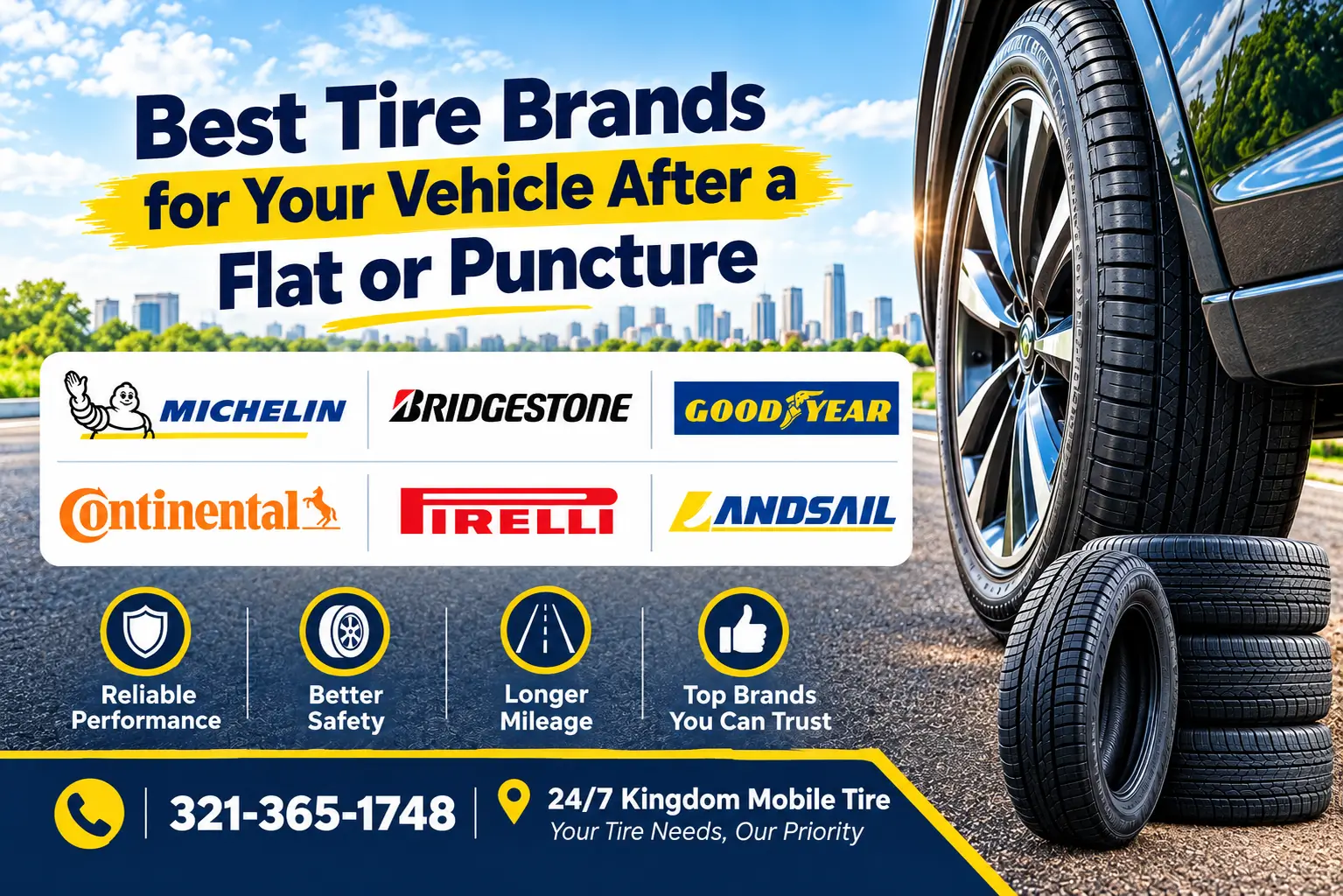 6 Best Tire Brands After a Flat or Puncture | Orlando